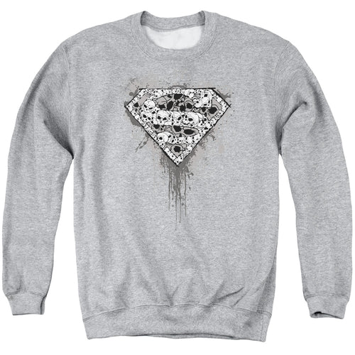 Superman Many Super Skulls Crewneck Sweatshirt