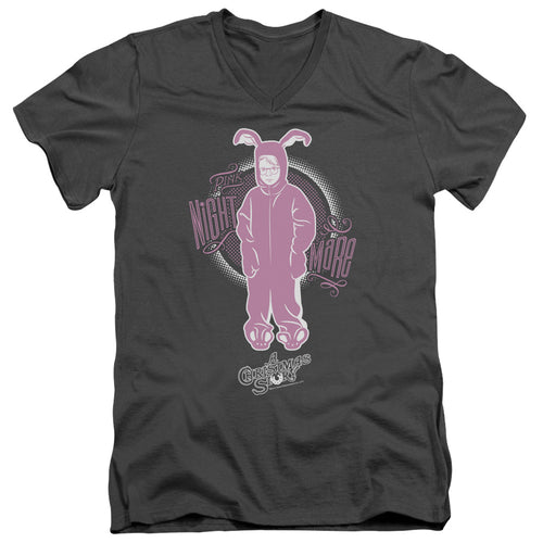 A Christmas Story Pink Nightmare V-Neck T-Shirt