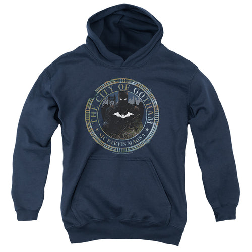 The Batman Gotham Seal Monochrome Youth Hoodie