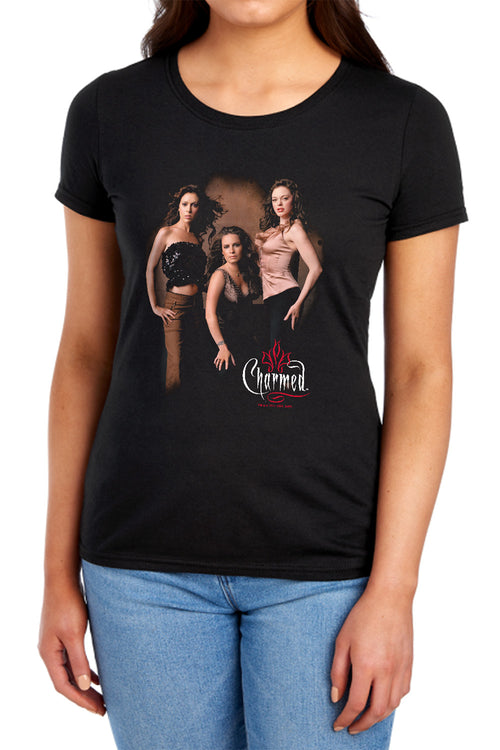 Charmed Three Hot Witches Womens T-Shirt