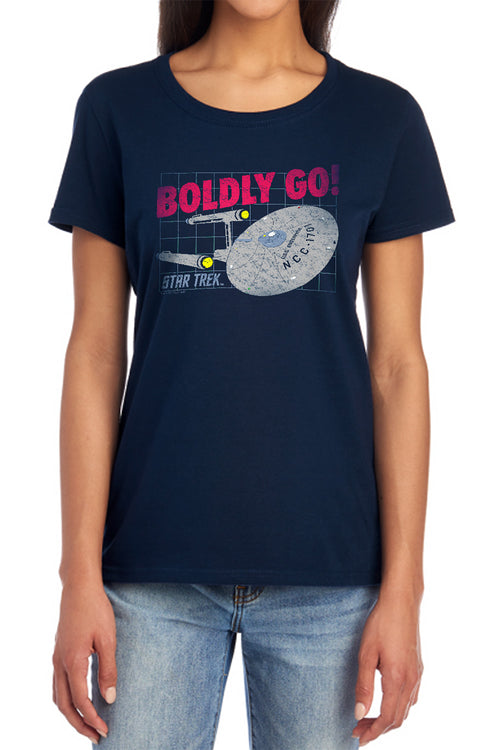 Star Trek Boldly Go Womens T-Shirt