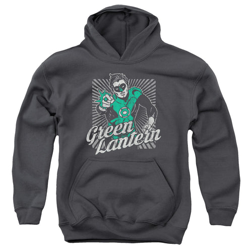 Green Lantern Ring Rays Youth Hoodie