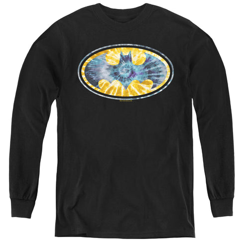 Batman Tie Dye 3 Youth Long Sleeve T-Shirt