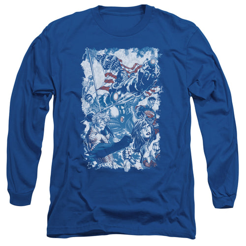 Justice League American Justice Long Sleeve T-Shirt