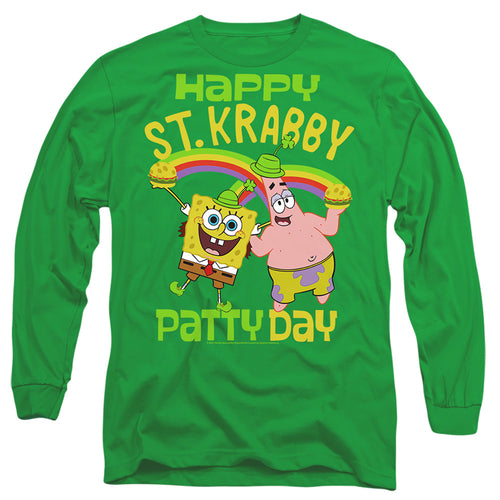Spongebob Squarepants St. Patrick's Day St. Krabby Patty Day Long Sleeve T-Shirt
