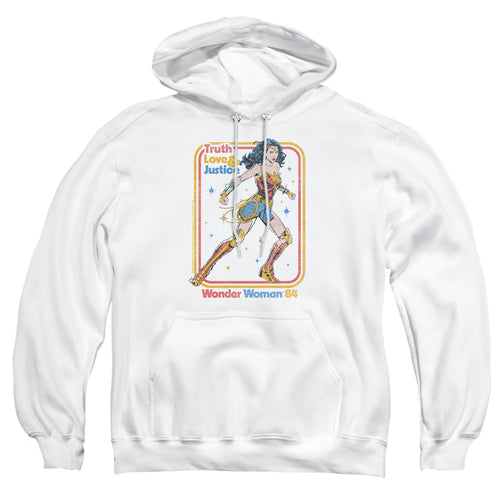 Wonder Woman 1984 Retro Justice 84 Pullover Hoodie
