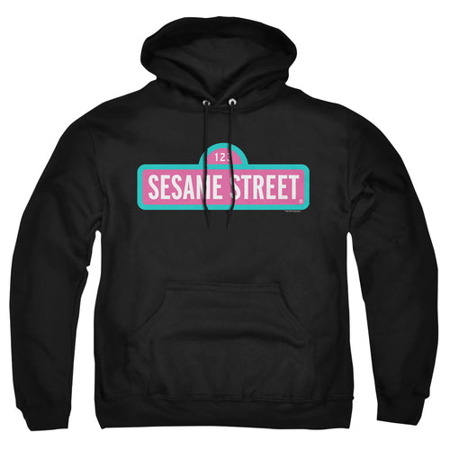 Sesame Street Pink Logo Pullover Hoodie