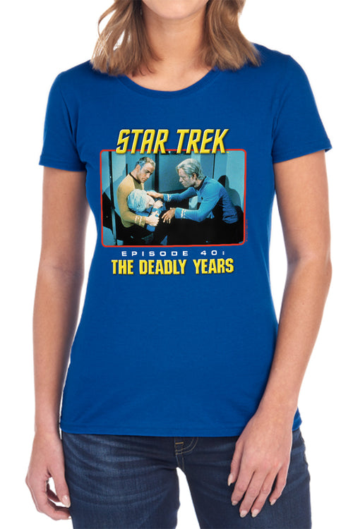 Star Trek The Deadly Years Womens T-Shirt