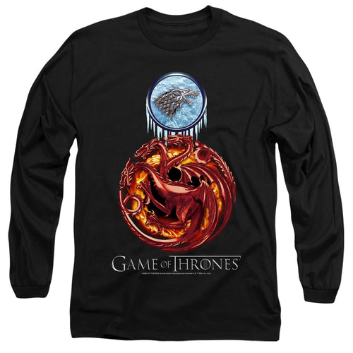 Game of Thrones Combined Targaryn And Stark Long Sleeve T-Shirt