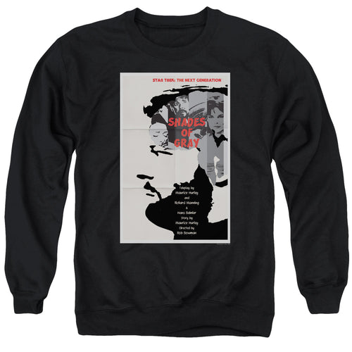 Star Trek Shades of Gray Black Crewneck Sweatshirt