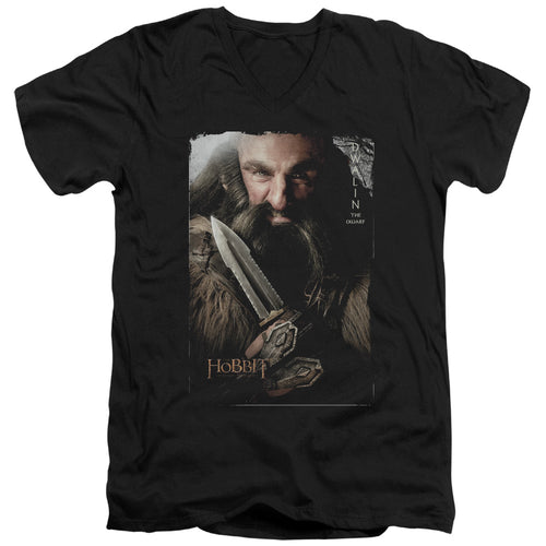 The Hobbit Dwalin Portrait V-Neck T-Shirt