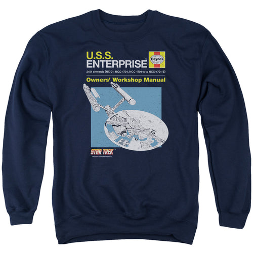 Star Trek Enterprise Owners Workshop Manual Crewneck Sweatshirt