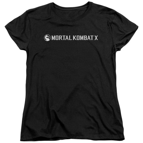 Mortal Kombat X Horizontal Logo Womens T-Shirt