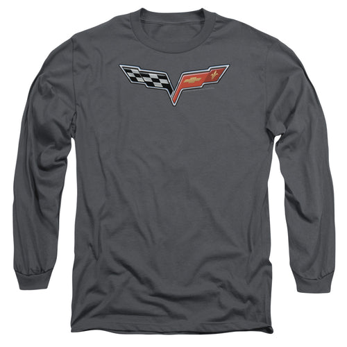 Chevy The Vette Medallion Long Sleeve T-Shirt