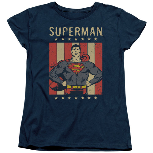 DC Comics Retro Liberty Womens T-Shirt