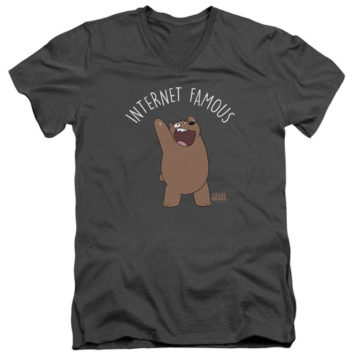 We Bare Bears Internet Famous V-Neck T-Shirt