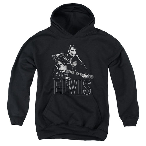 Elvis Presley Guitar In Hand Youth Hoodie