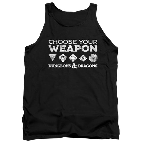Dungeons & Dragons Choose Your Weapon Dice Tank Top