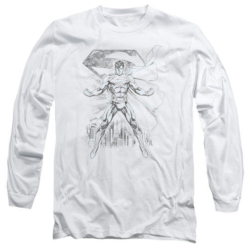 Superman Super Sketch Long Sleeve T-Shirt