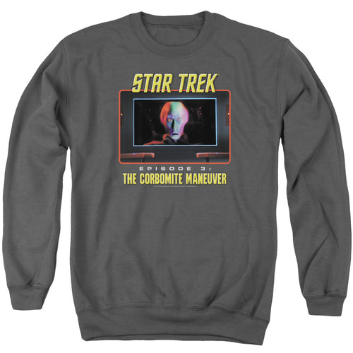 Star Trek The Corbomite Maneuver Charcoal Crewneck Sweatshirt