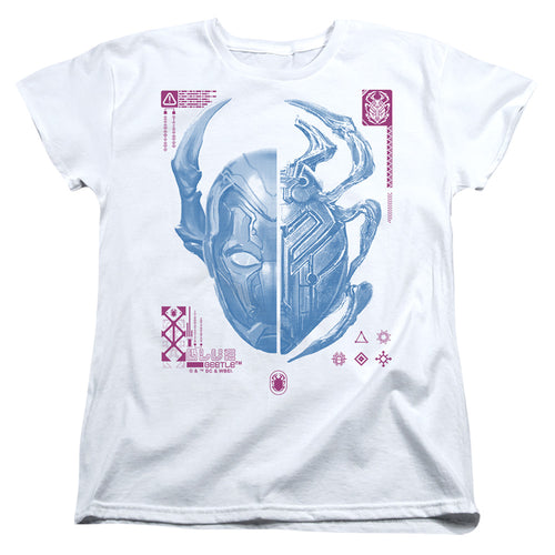 Blue Beetle Split Beetle Womens T-Shirt
