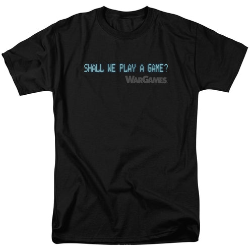 WarGames Shall We Play a Game Text T-Shirt