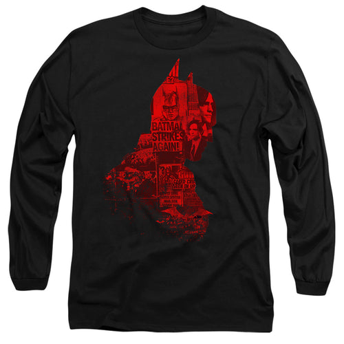 The Batman News Silhouette Long Sleeve T-Shirt