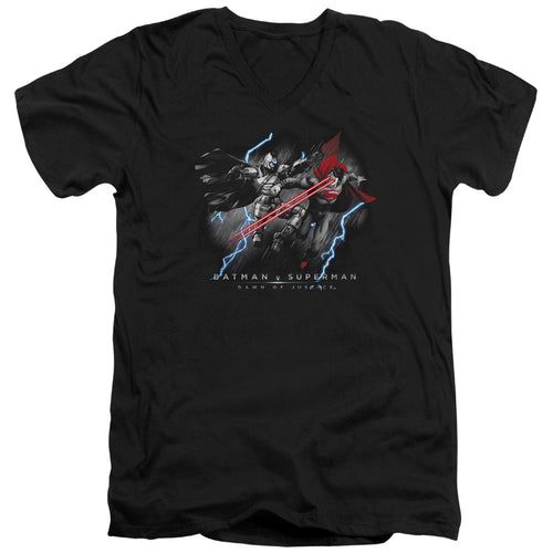 Batman v Superman Lightniing V Heat Vision V-Neck T-Shirt