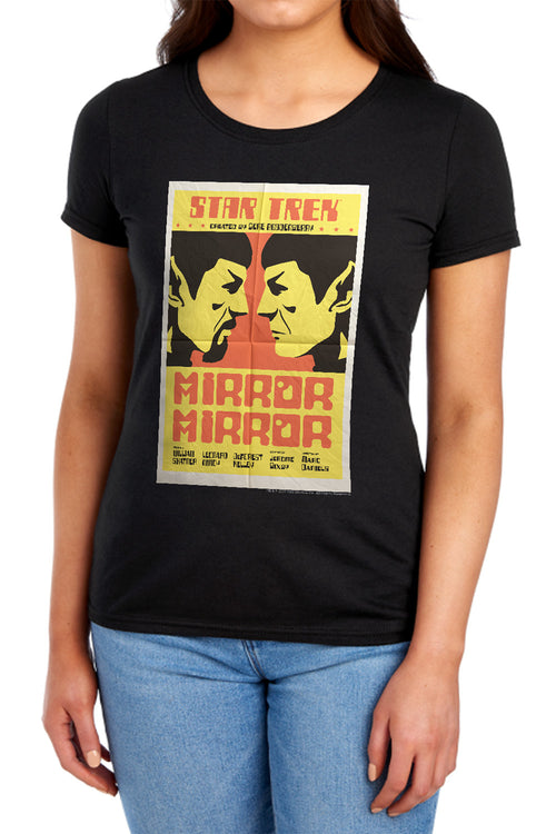 Star Trek Juan Ortiz Mirror Mirror Black Womens T-Shirt