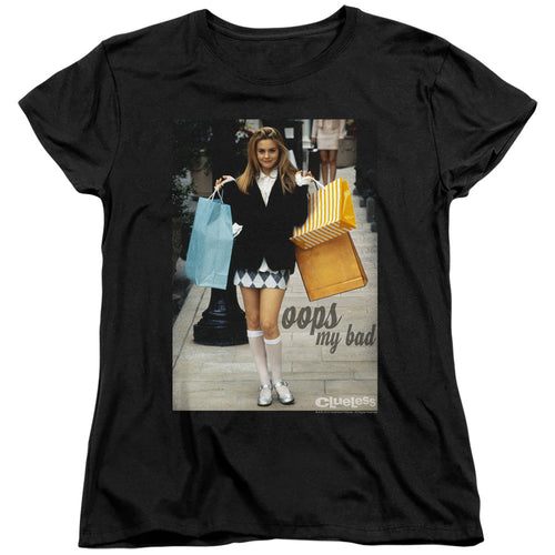 Clueless Oops My Bad Womens T-Shirt