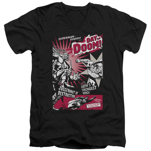 Superman Day of Doom V-Neck T-Shirt
