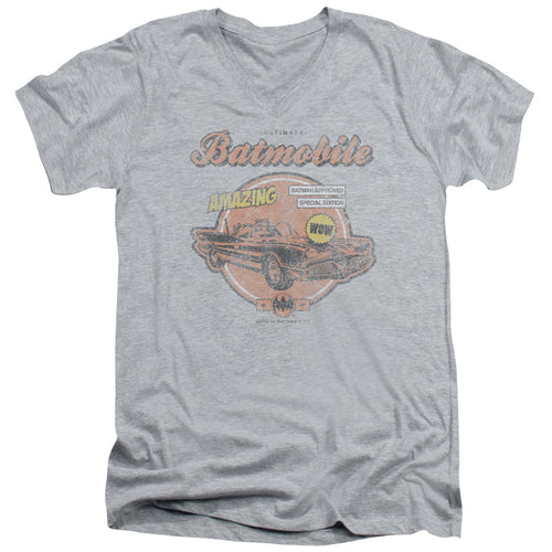 Batman Amazing Batmobile V-Neck T-Shirt