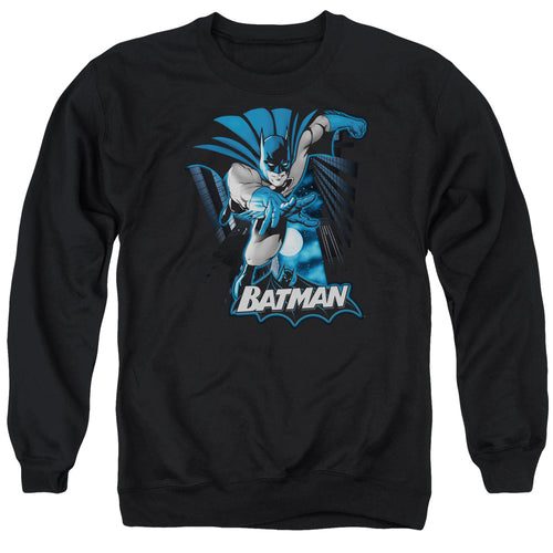 Justice League Batman Blue & Gray Crewneck Sweatshirt