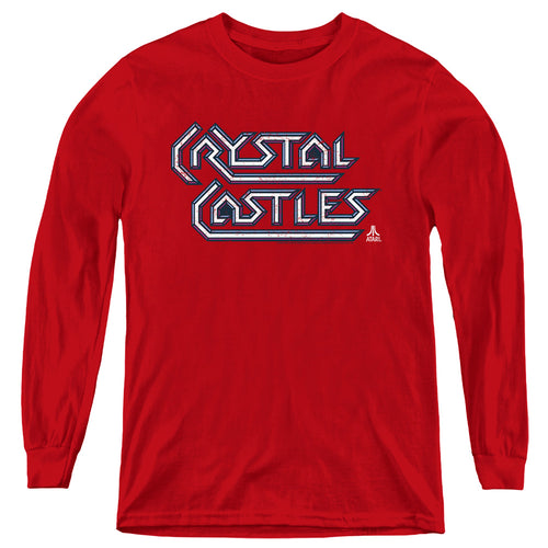 Atari Crystal Castles Logo Youth Long Sleeve T-Shirt
