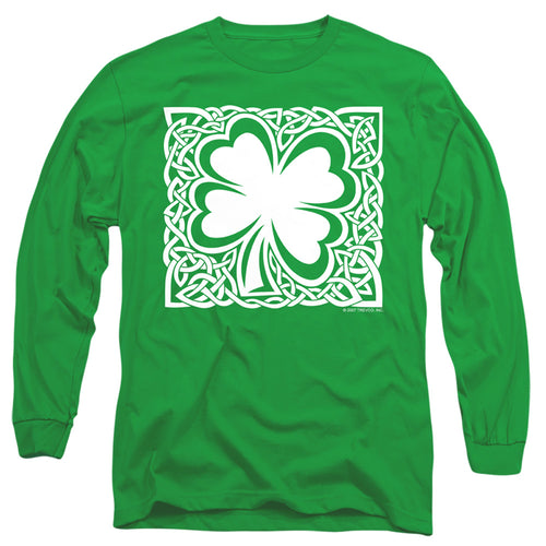 St Patrick's Day Celtic Shamrock White Long Sleeve T-Shirt
