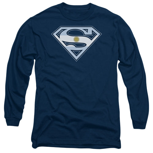 Superman Argentinian Shield Long Sleeve T-Shirt