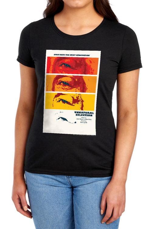 Star Trek Unnatural Selection Black Womens T-Shirt
