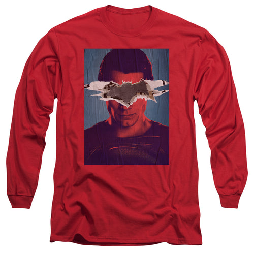 Batman v Superman Superman Poster Long Sleeve T-Shirt