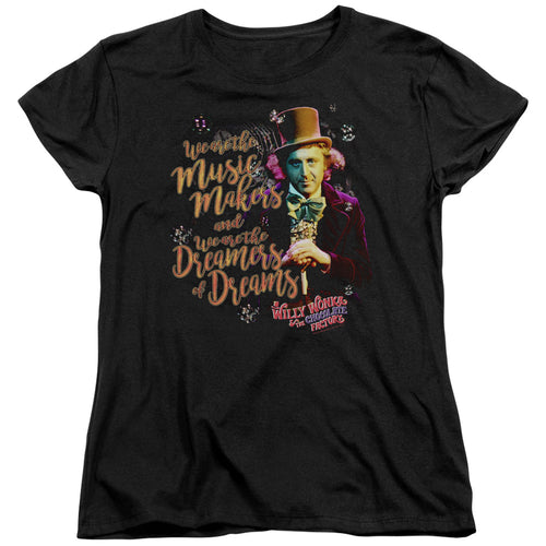 Willy Wonka & the Chocolate Factory We Are the Music Makers Womens T-Shirt