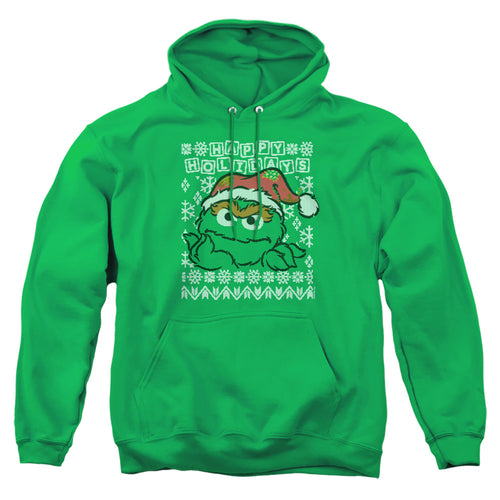 Sesame Street Oscar the Grouch Ugly Christmas Pullover Hoodie