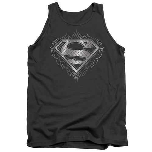 Superman Tribal Steel Logo Tank Top