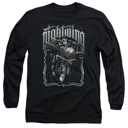 Batman Nightwing Biker Long Sleeve T-Shirt