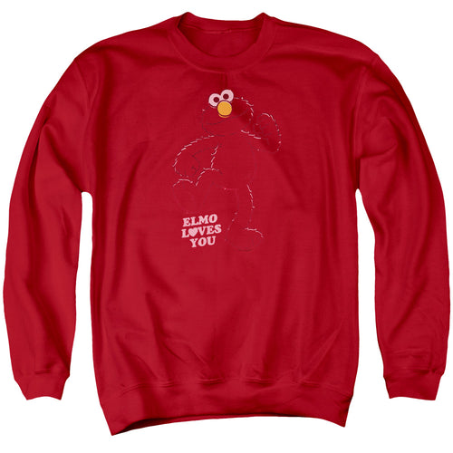 Sesame Street Elmo Loves You Crewneck Sweatshirt