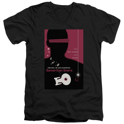 Star Trek Samaritan Snare Black V-Neck T-Shirt
