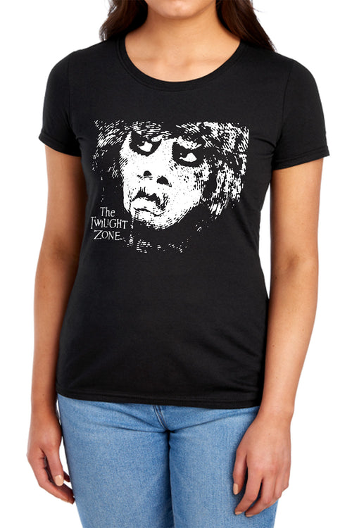 The Twilight Zone Nightmare at 20,000 Feet Gremlin Womens T-Shirt