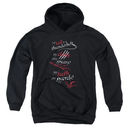 The Hobbit Tail Claws Teeth Youth Hoodie