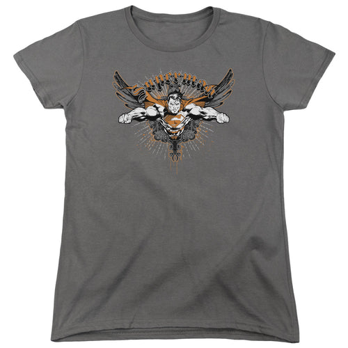 Superman Take Wing Womens T-Shirt