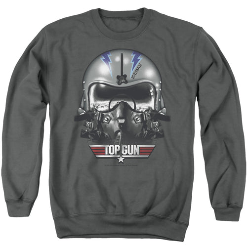 Top Gun Iceman Helmet Crewneck Sweatshirt