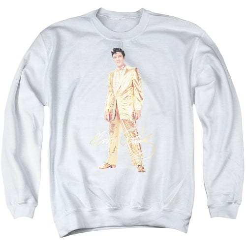 Elvis Presley Gold Lame Suit Crewneck Sweatshirt