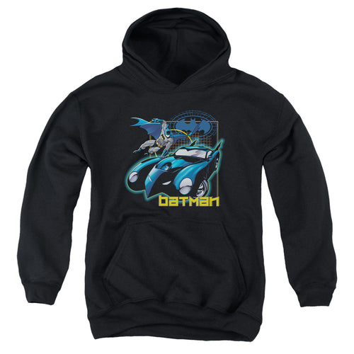 Batman Nice Wheels Youth Hoodie